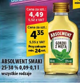 Eurocash ABSOLWENT SMAKI 25-30 % 0,09-0,1 l oferta