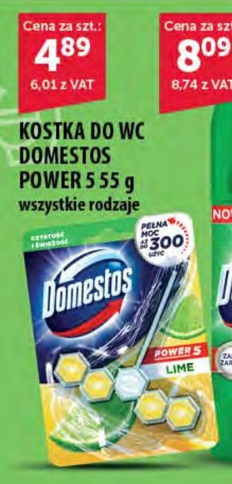 Eurocash KOSTKA DO WC DOMESTOS POWER 5 55 g oferta