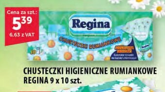 Eurocash CHUSTECZKI HIGIENICZNE RUMIANKOWE REGINA 9 x 10 szt. oferta
