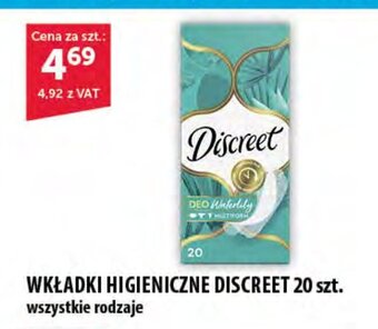 Eurocash WKŁADKI HIGIENICZNE DISCREET 20 szt. oferta