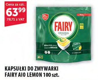 Eurocash KAPSUŁKI DO ZMYWARKI FAIRY AIO LEMON 100 szt. oferta