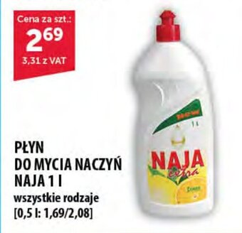 Eurocash PŁYN DO MYCIA NACZYŃ NAJA 1 l oferta