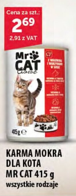 Eurocash KARMA MOKRA DLA KOTA MR CAT 415 g oferta