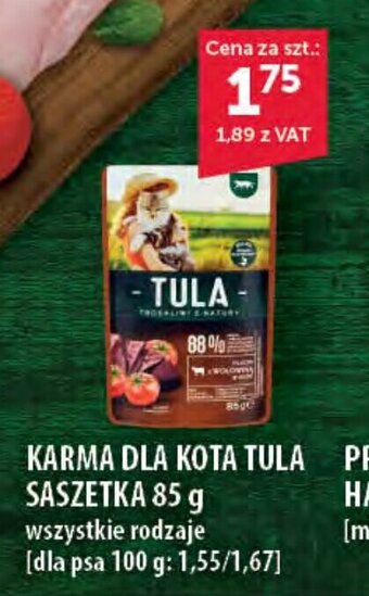 Eurocash KARMA DLA KOTA TULA SASZETKA 85 g oferta