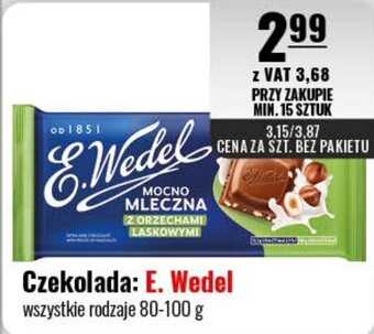 Eurocash Czekolada: E. Wedel 80-100 g oferta