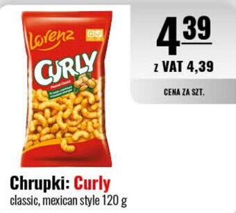 Eurocash Chrupki Curly 120 g oferta