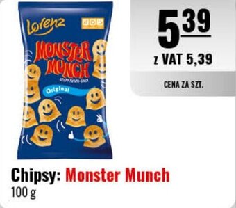 Eurocash Chipsy Monster Munch 100 g oferta