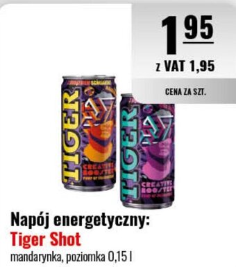 Eurocash Napój energetyczny Tiger Shot 0,15 l oferta