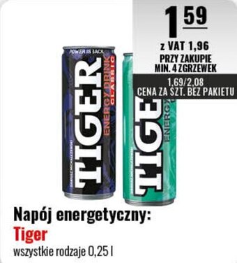 Eurocash Napój energetyczny Tiger 0,25l oferta
