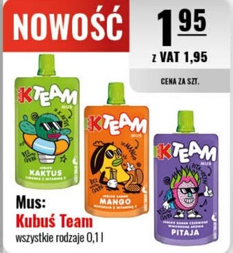 Eurocash Mus Kubuś Team 0,1l oferta