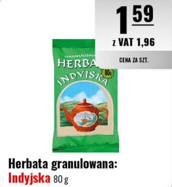 Eurocash Herbata granulowana Indyjska 80 g oferta