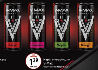 Eurocash Napój energetyczny V-Max 0,25l oferta