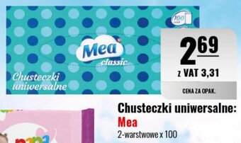 Eurocash Chusteczki uniwersalne Mea 100szt. oferta