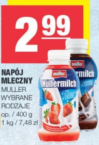 Spar NAPÓJ MLECZNY Müllermilch 400g oferta