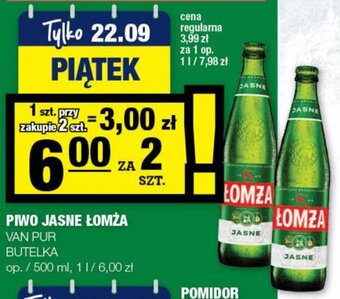 Spar PIWO JASNE ŁOMŻA VAN PUR 500ml oferta