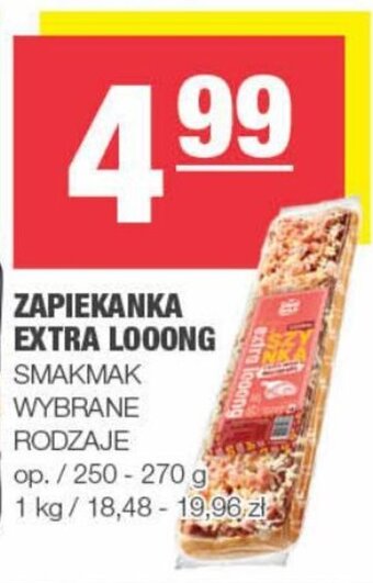 Spar ZAPIEKANKA EXTRA LOOONG SMAKMAK 250-270g oferta