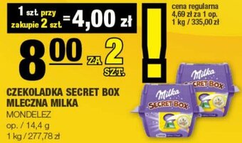 Spar CZEKOLADKA SECRET BOX MLECZNA MILKA MONDELEZ 14,4g oferta