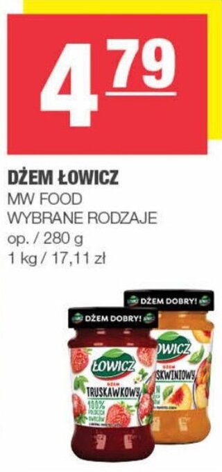Spar DŻEM ŁOWICZ MW FOOD 280g oferta