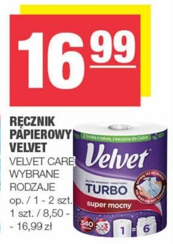 Spar RĘCZNIK PAPIEROWY VELVET CARE oferta