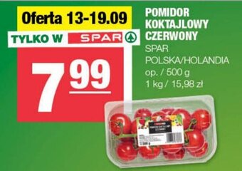 Spar POMIDOR KOKTAJLOWY CZERWONY SPAR 500g oferta