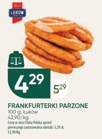 Chata Polska FRANKFURTERKI PARZONE Łuków 100 g oferta