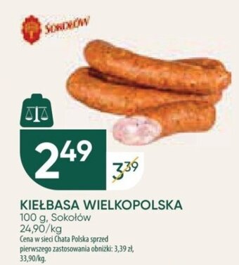 Chata Polska KIEŁBASA WIELKOPOLSKA Sokołów 100 g oferta