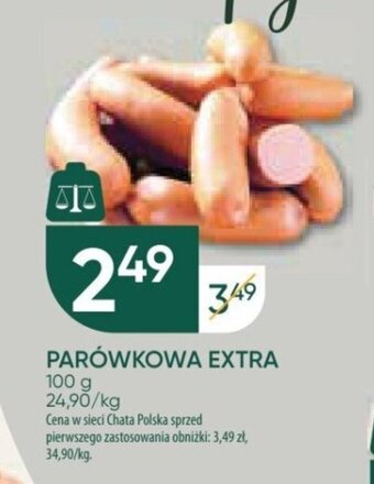 Chata Polska PARÓWKOWA EXTRA 100 g oferta