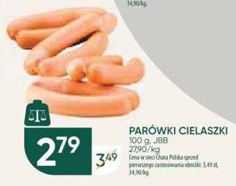 Chata Polska PARÓWKI CIELASZKI JBB 100 g oferta