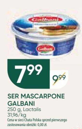 Chata Polska SER MASCARPONE GALBANI 250 g oferta