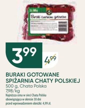Chata Polska BURAKI GOTOWANE SPIŻARNIA CHATY POLSKIEJ 500 g oferta