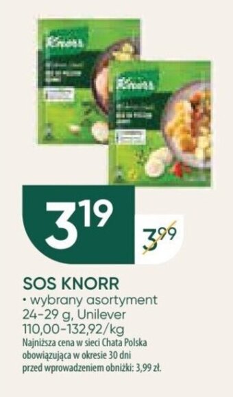 Chata Polska SOS KNORR 24-29 g oferta