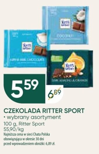 Chata Polska CZEKOLADA RITTER SPORT 100 g oferta