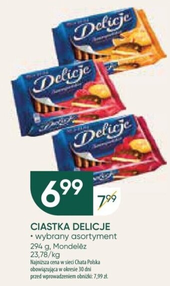 Chata Polska CIASTKA DELICJE 294 g oferta