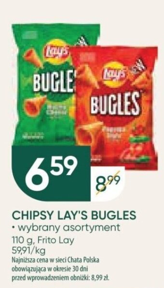 Chata Polska CHIPSY LAY'S BUGLES 110 g oferta