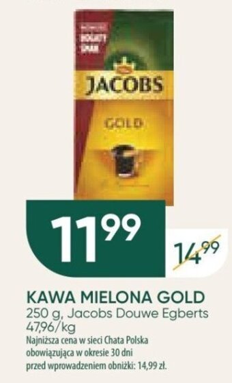 Chata Polska KAWA MIELONA GOLD Jacobs 250 g oferta