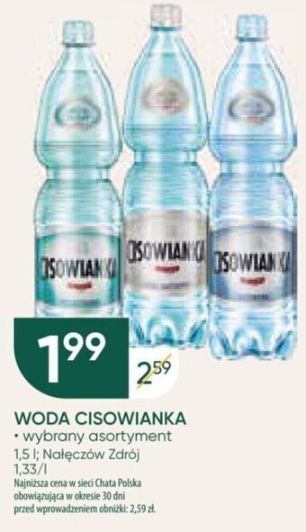 Chata Polska WODA CISOWIANKA 1,5 l oferta