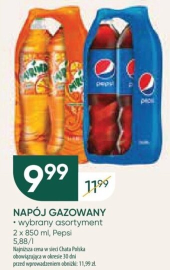 Chata Polska NAPÓJ GAZOWANY 2 x 850 ml oferta