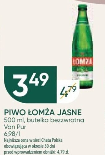 Chata Polska PIWO ŁOMŻA JASNE 500 ml oferta