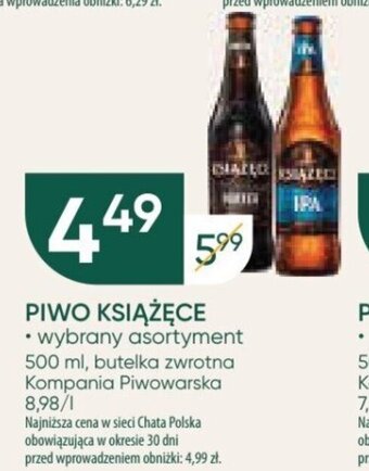 Chata Polska PIWO KSIĄŻĘCE 500 ml oferta