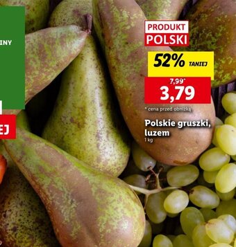 Lidl Polskie gruszki, luzem 1 kg oferta