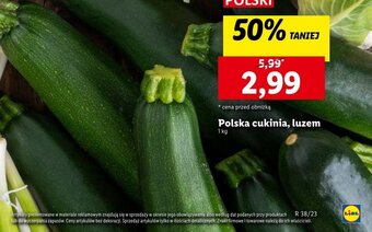 Lidl Polska cukinia, luzem 1 kg oferta