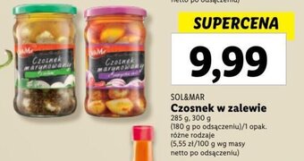 Lidl SOL&MAR Czosnek w zalewie 285, 300 g oferta