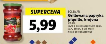 Lidl SOL&MAR Grillowana papryka piquillo, krojona 315 ml oferta