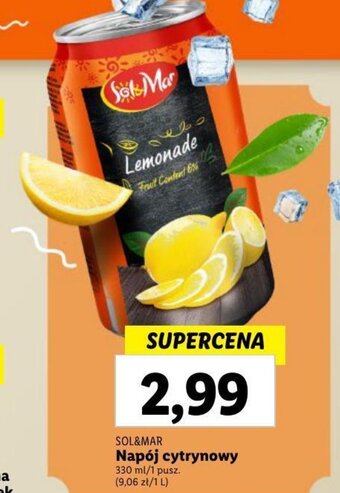 Lidl SOL&MAR Napój cytrynowy 330 ml oferta