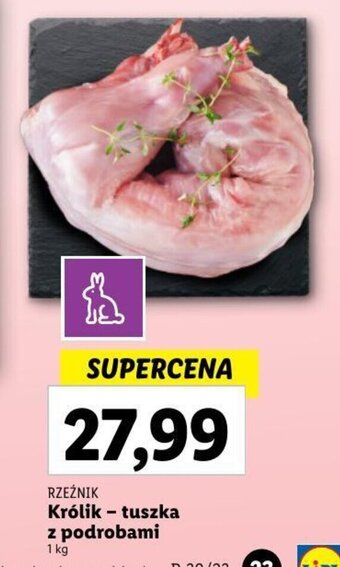 Lidl RZEŹNIK Królik - tuszka z podrobami 1 kg oferta