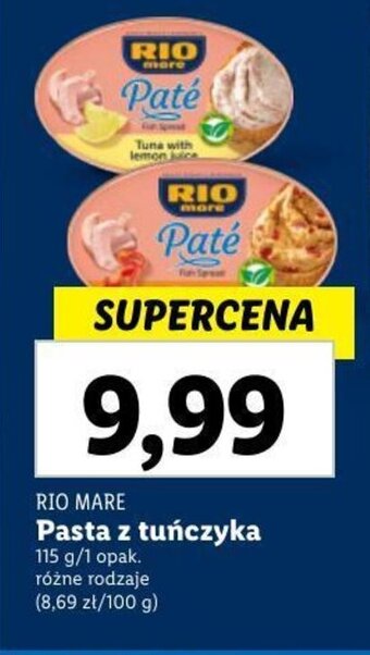RIO MARE Pasta z tuńczyka 115 g
