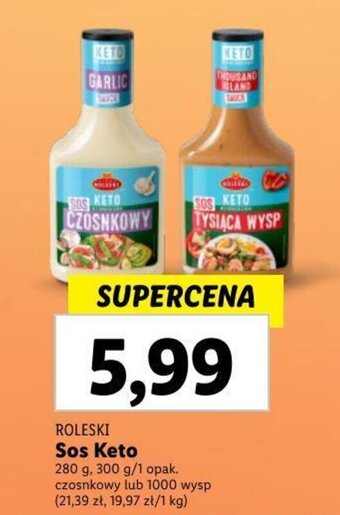 Lidl ROLESKI Sos Keto 280-300g oferta