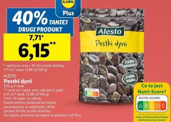 Lidl ALESTO Pestki dyni 200g oferta