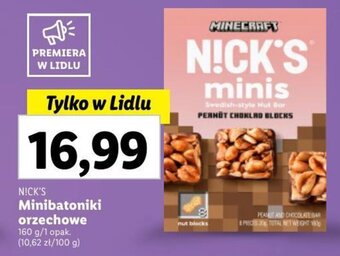 Lidl N!CK'S Minibatoniki orzechowe 160 g oferta