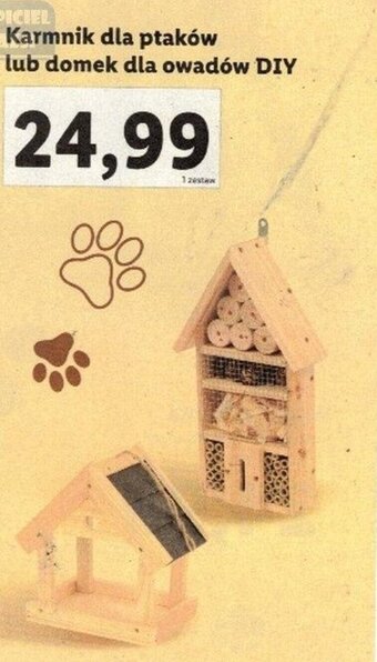 Lidl OK Karmnik dla ptaków lub domek dla owadów DIY oferta